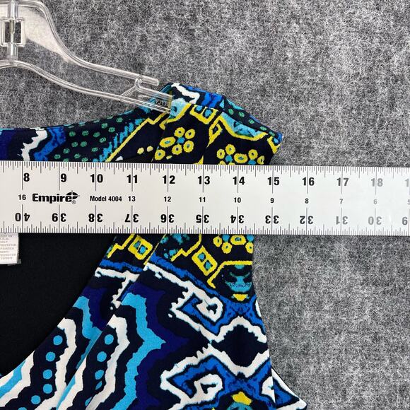 Chico's Women's Dress Size 1 Abstract Printed Maxi - Picture 6 of 11